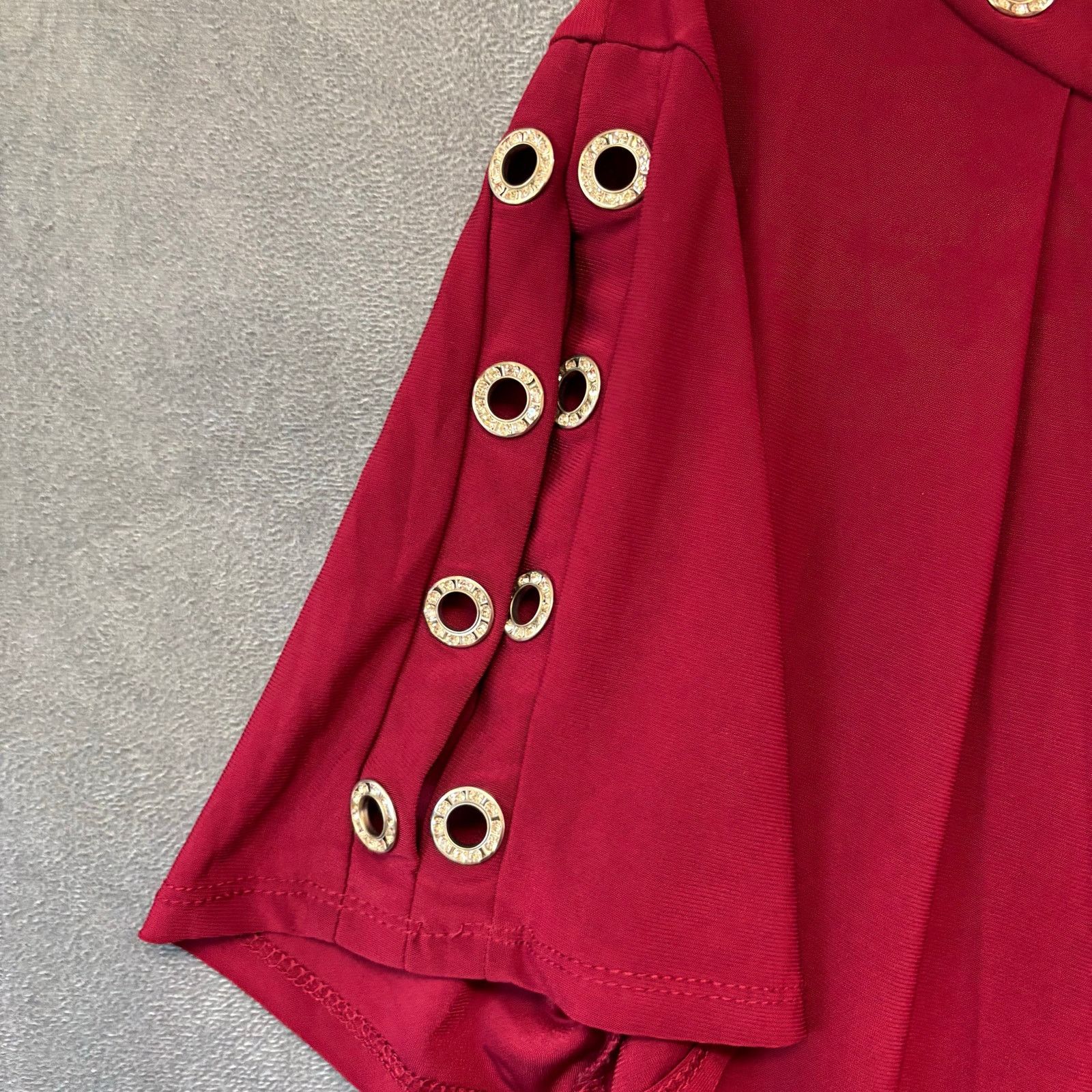 Other PerSeption Concept Diva Blouse Crystal Studded Peek a Boo Size XL / US 12-14 / IT 48-50 - 11 Thumbnail