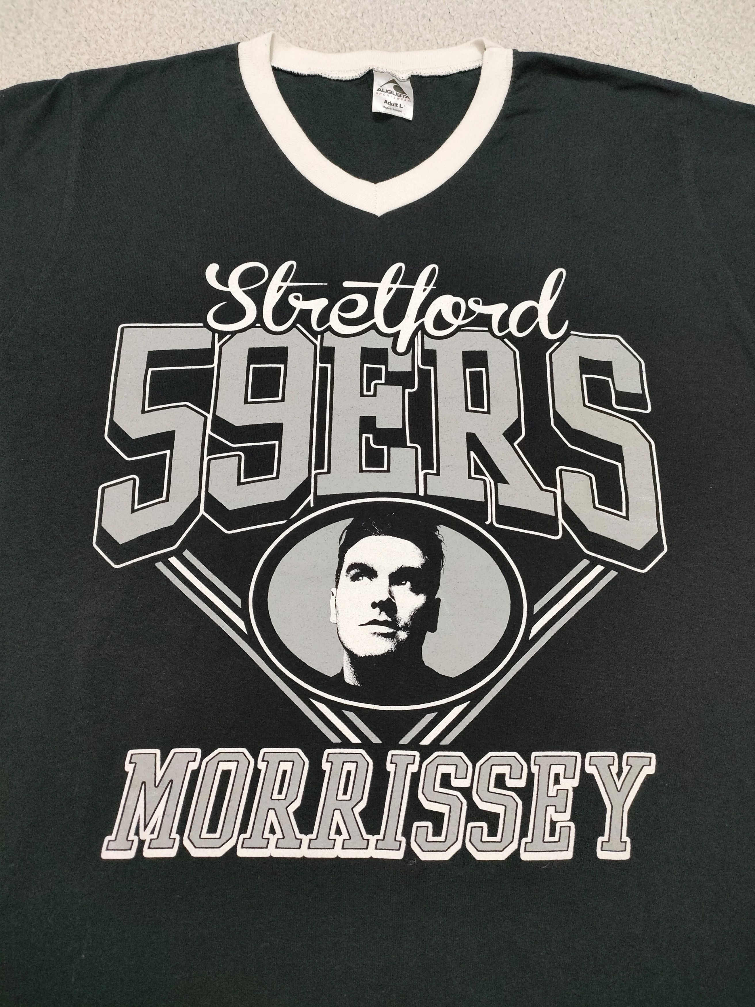 Band Tees Y2K Vintage MORRISSEY STREFFORD 59ERS Tee The Smiths Size US L / EU 52-54 / 3 - 3 Thumbnail