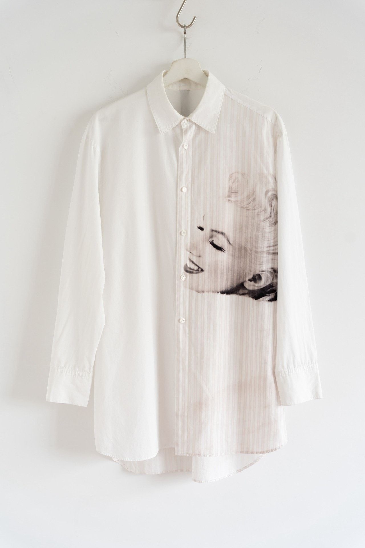 Ground Y Yohji Yamamoto 19AW Marilyn Portrait White Shirt Size US L / EU 52-54 / 3 - 1 Thumbnail