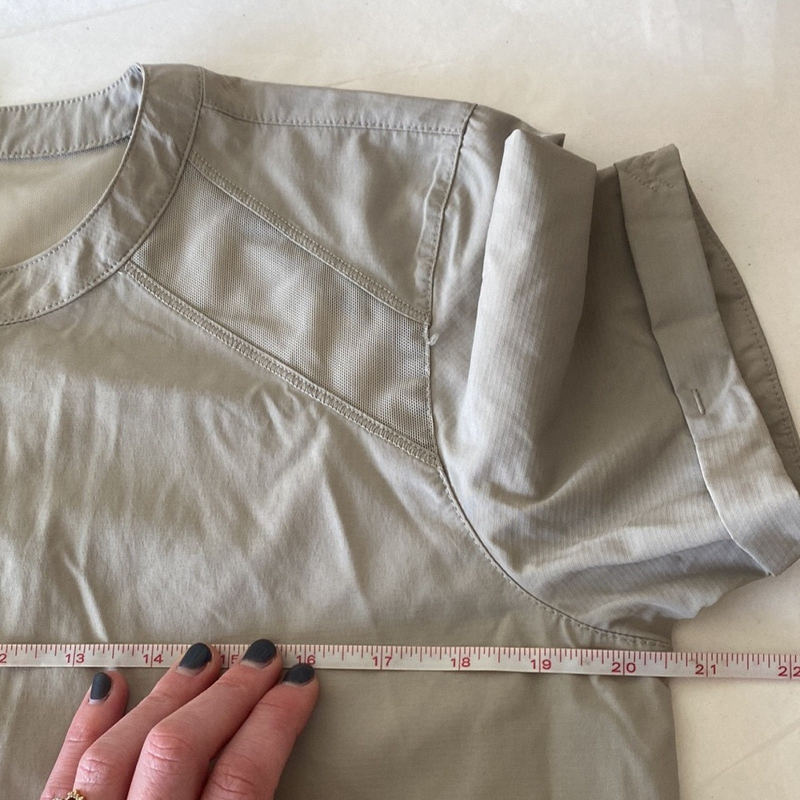 Other INDYGENA Lomo Roll Tab Short Sleeve Top Gray Thunder Size L / US 10 / IT 46 - 12 Thumbnail
