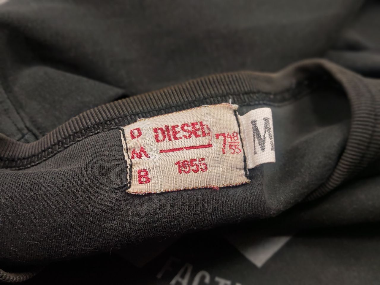 Diesel Vintage Diesel 1955 Logo Faded Distressed Black long sleeve Size US M / EU 48-50 / 2 - 14 Thumbnail