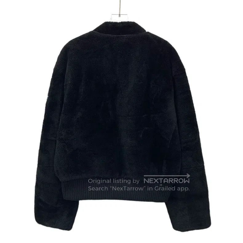 Hermes Hermes Black Wool Leather Combined V-Neck Single-Breasted Size US L / EU 52-54 / 3 - 2 Thumbnail