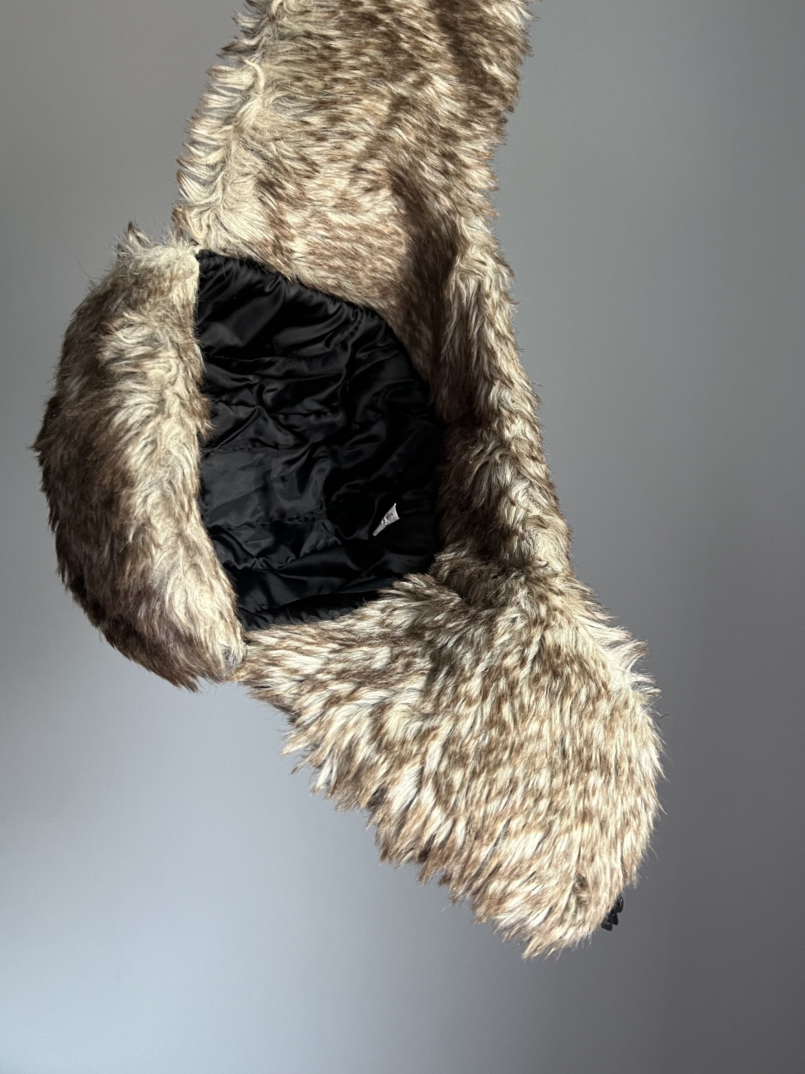 Vintage Vintage Trapper Hat Mohair Fuzzy Ushanka Y2K Size ONE SIZE - 6 Thumbnail