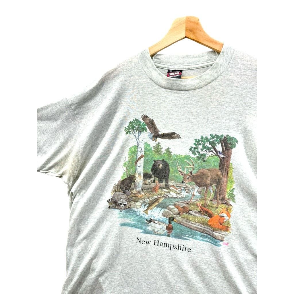 Vintage 1992 New Hamsphire Nature Animal Graphic Tee Size US XXL / EU 58 / 5 - 5 Thumbnail