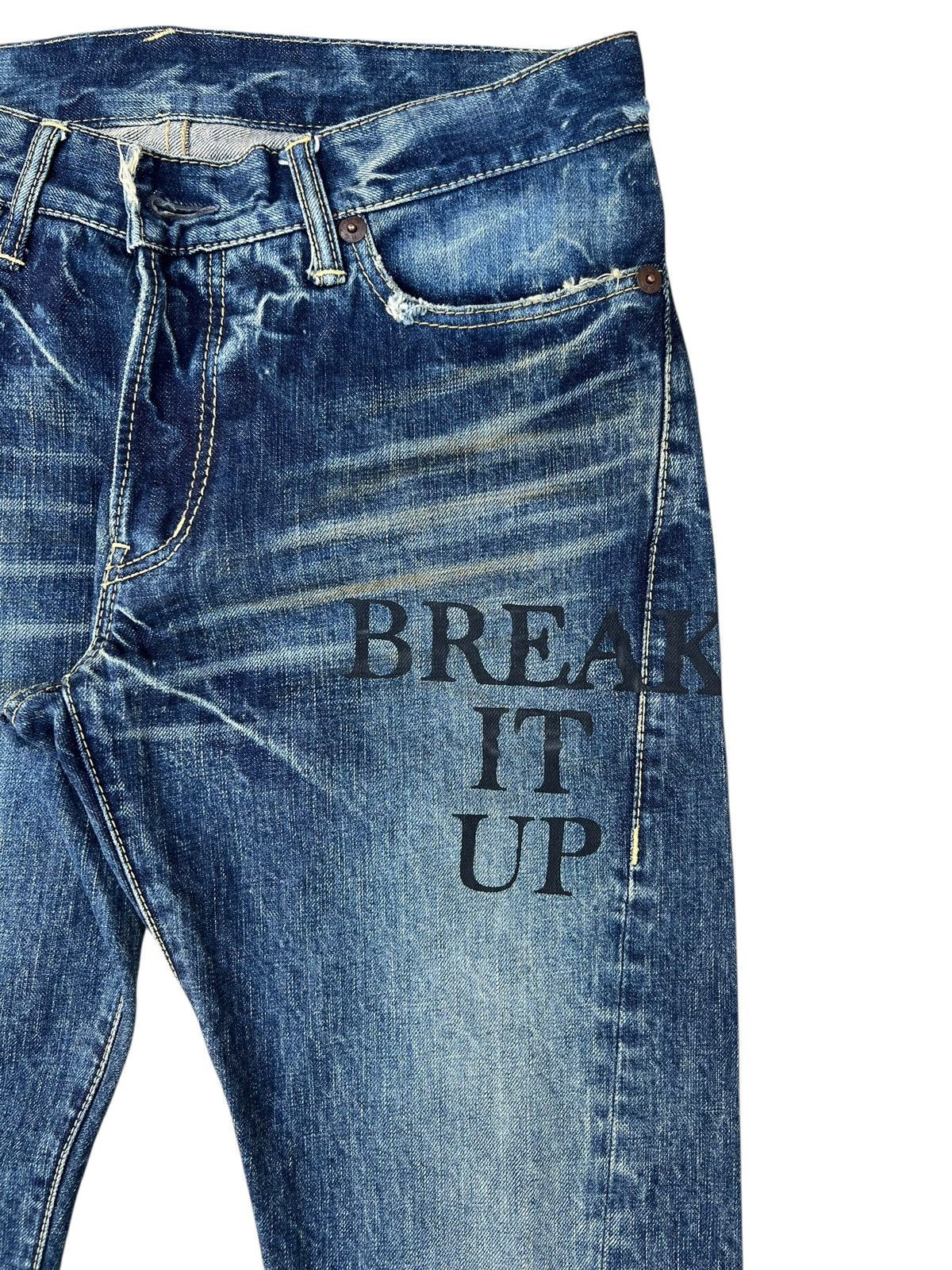 Hysteric Glamour RARE💥 Vintage SAMPLE HG Break it Up Mud Wash Denim Jeans Size US 32 / EU 48 - 11 Thumbnail