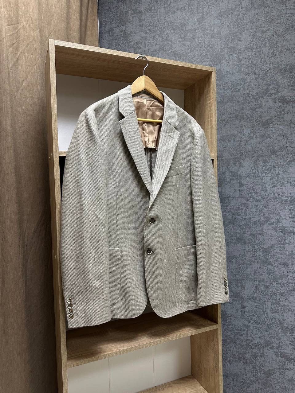Hackett × Vintage Vintage Hackett Mayfair London Beige Blazer 54R Jacket Size 54R - 6 Thumbnail