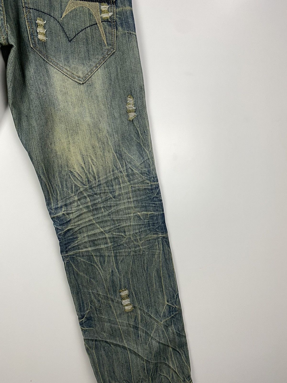 Japanese Brand × Vintage Vintage Fusai Denim Distressed Flared Size US 34 / EU 50 - 5 Thumbnail