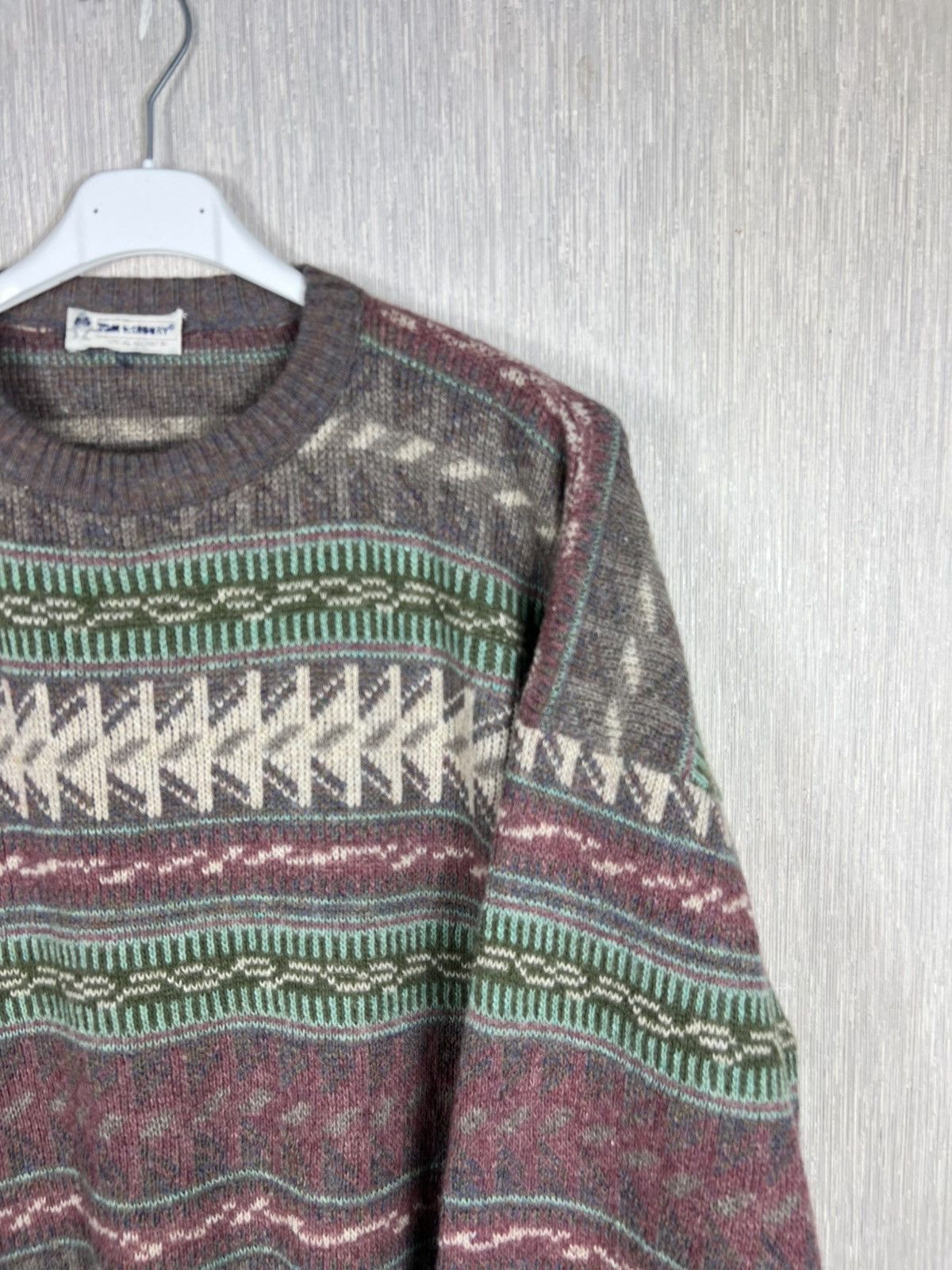 Acne Studios Vintage Tom Hanbury patterned wool sweater retro acne style Size US L / EU 52-54 / 3 - 3 Thumbnail