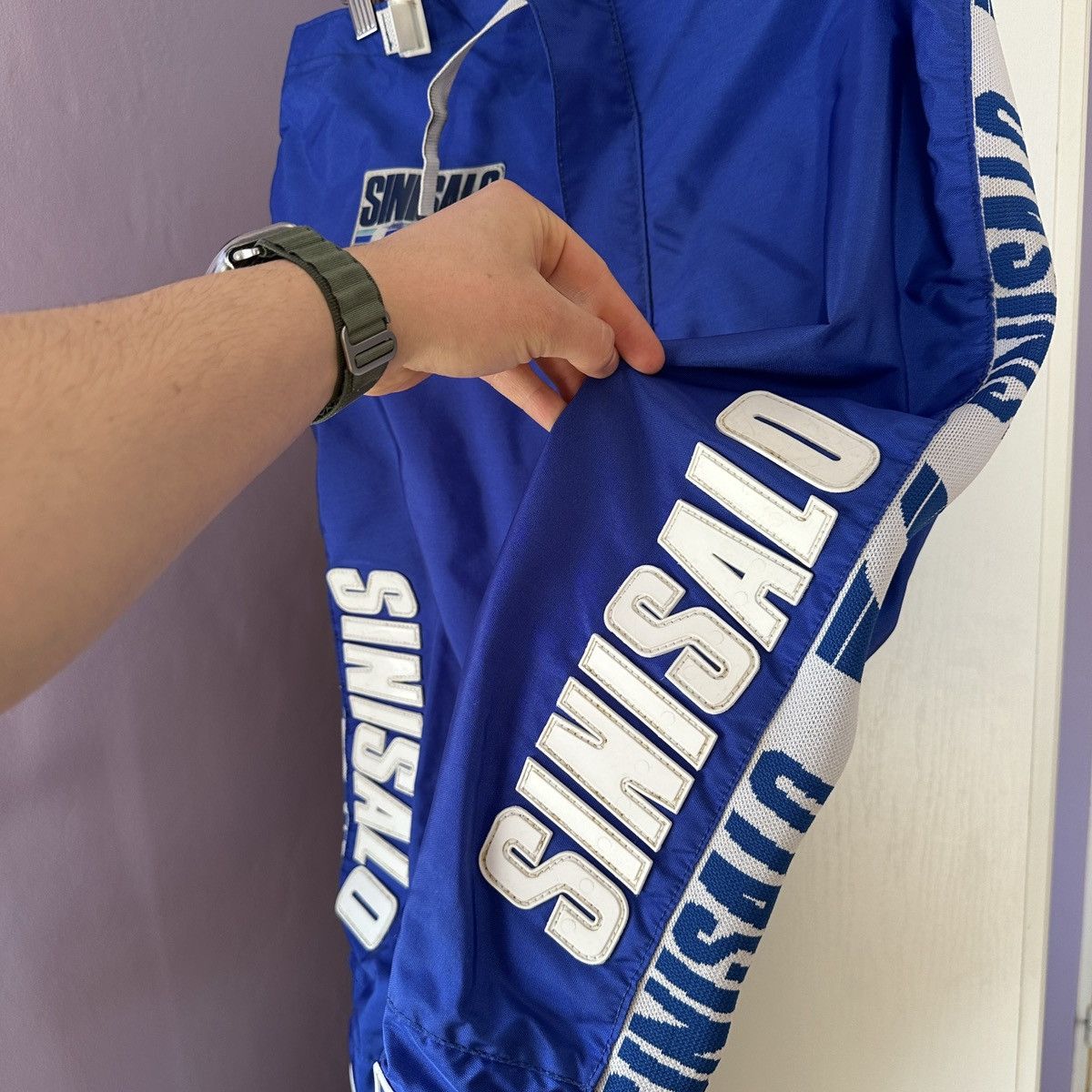 Other VINTAGE SINISALO WORLD RACING TEAM MOTOCROSS PANTS FINLAND M Size US 38 / EU 54 - 4 Thumbnail