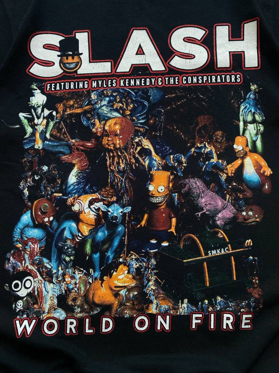 Guns N' Roses SLASH WORLD ON FIRE WORLD TOUR 2015 GUNS N ROSES T SHIRT Size US M / EU 48-50 / 2 - 6 Thumbnail