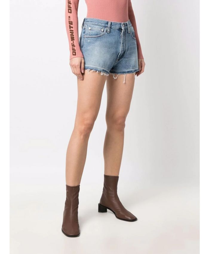 Off-White o1gr1nt0125 Corporate Short in Blue Size 27" / US 4 / IT 40 - 3 Thumbnail