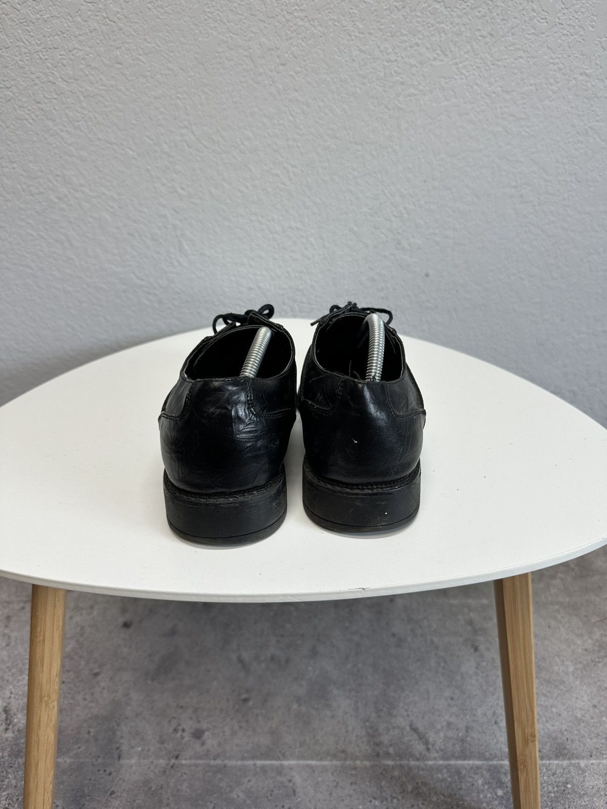 Japanese Brand VTG Black Leather Lace Up Boots Carol Christian Poell Style Size US 11 / EU 44 - 5 Thumbnail