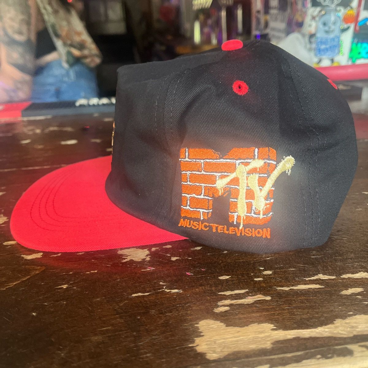 Vintage Beavis and Butt-Head Guns N’ Roses MTV Black SnapBack Hat Size ONE SIZE - 2 Thumbnail