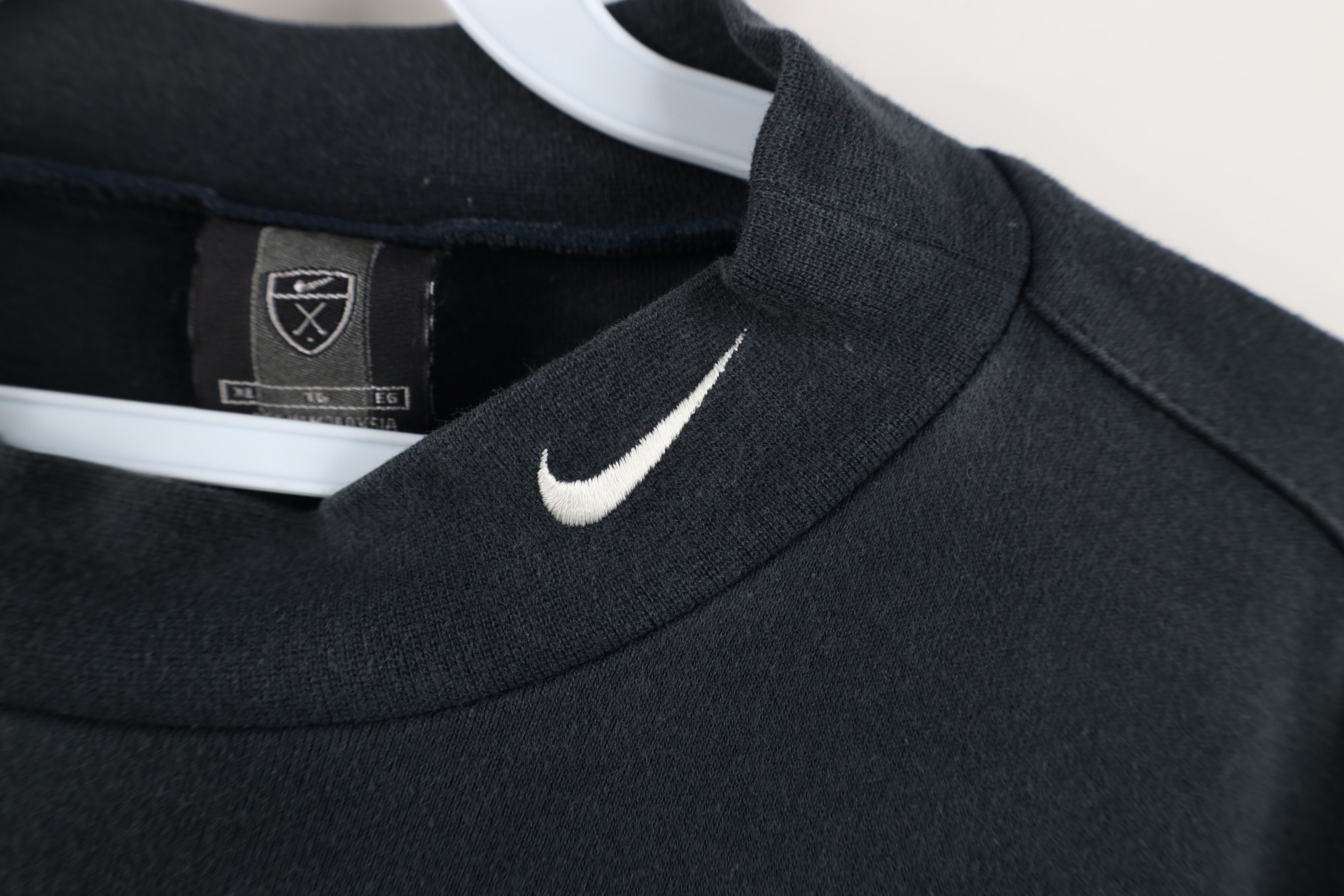 Nike Vintage Y2K Nike Golf Scott Mini Swoosh Mock Neck T-Shirt Size US XL / EU 56 / 4 - 4 Thumbnail