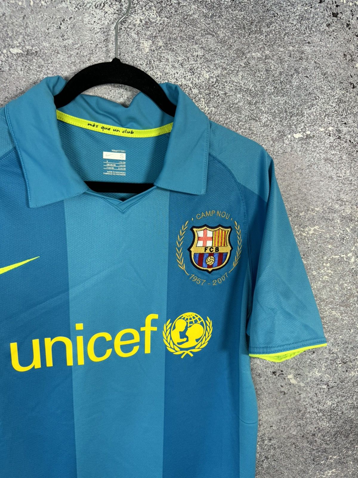Nike × Vintage Vintage Barcelona 2007/08 Nike Soccer Jersey y2k blokcore Size US S / EU 44-46 / 1 - 3 Thumbnail