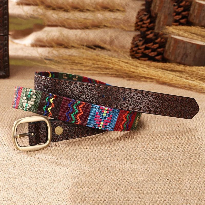 Japanese Brand × Vintage Embroided ethnic classic belt Size ONE SIZE - 2 Thumbnail