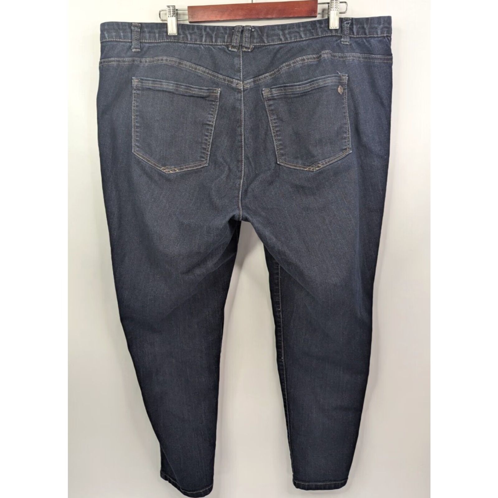 Vintage Democracy Jeans Women's 20W Blue Denim Skinny Ankle Crop High Rise Plus Size Size 42" / US 20 - 4 Thumbnail
