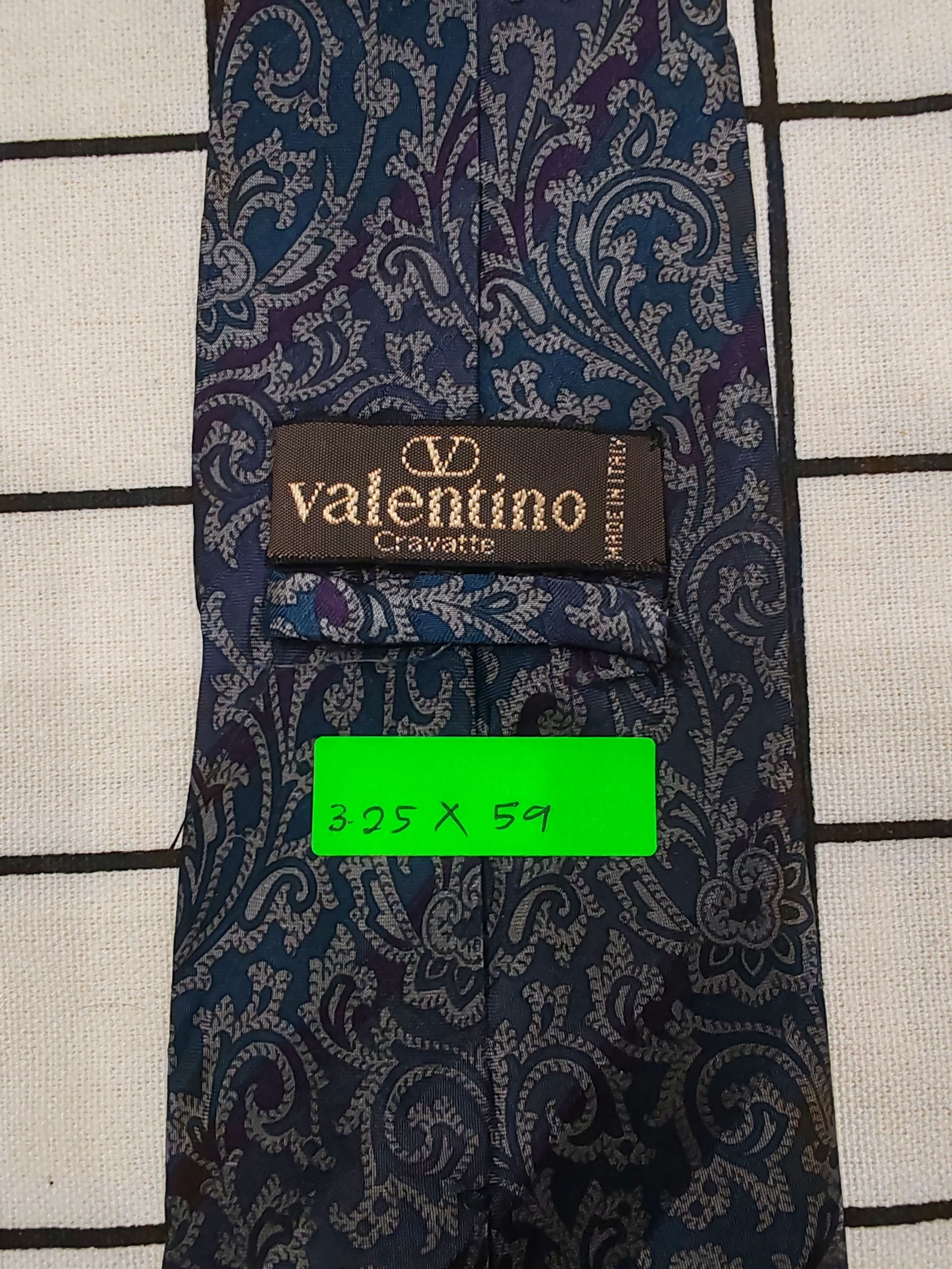 Valentino VALENTINO CRAVATTE Paisley Design made in Italy For Men Size ONE SIZE - 5 Thumbnail