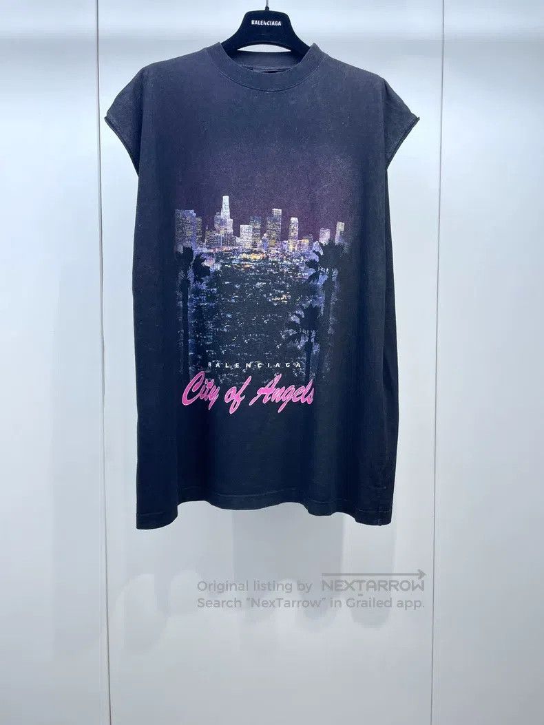 Balenciaga Balenciaga City of Angels Los Angeles Night Scene Sleevele Size US S / EU 44-46 / 1 - 1 Thumbnail
