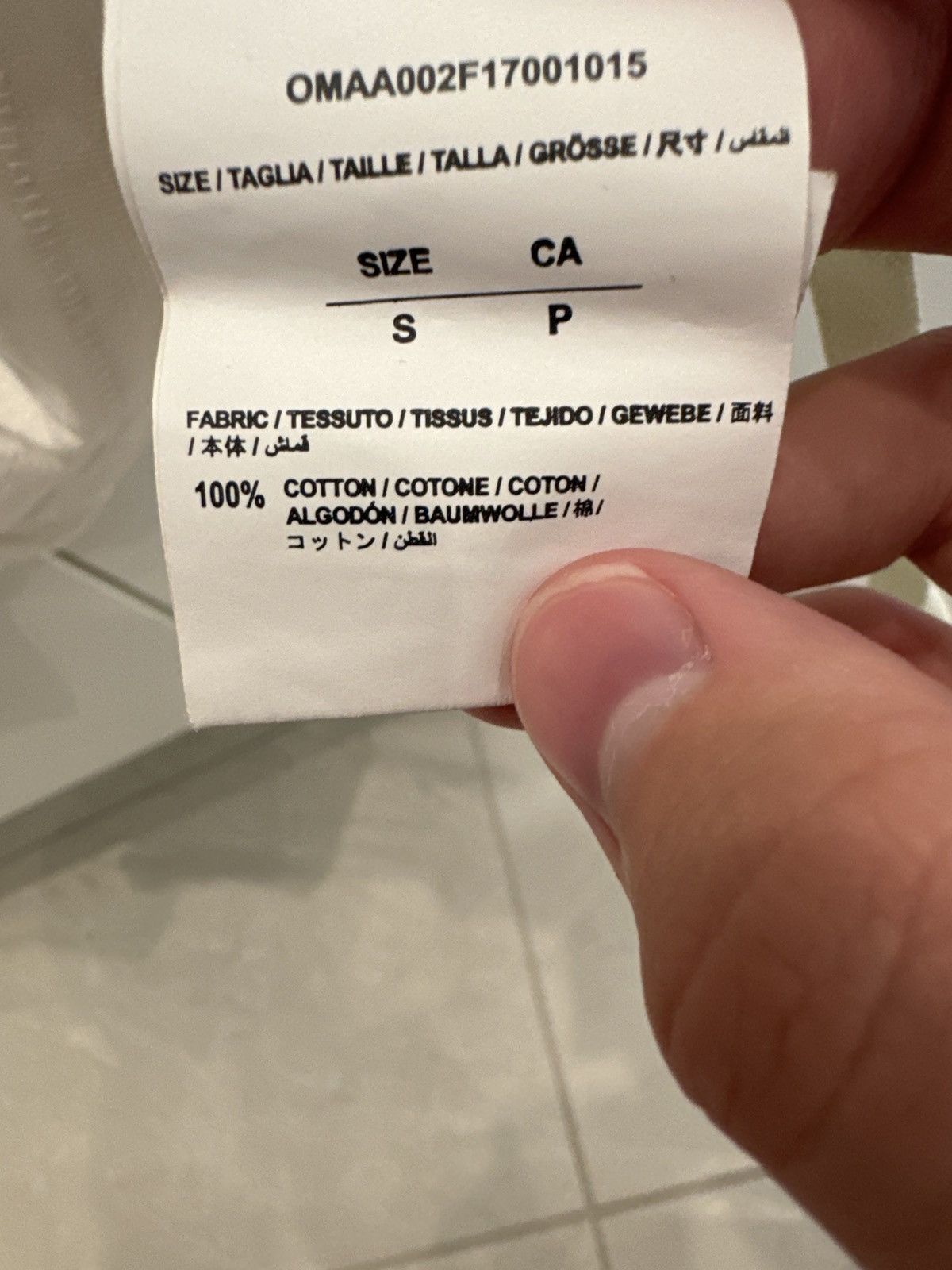 Off-White Off-White Caravaggio Tee White Size US S / EU 44-46 / 1 - 8 Thumbnail