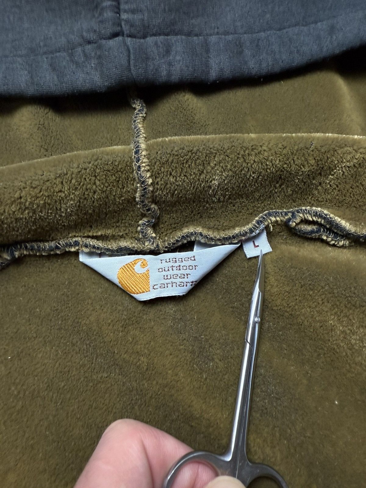 Carhartt Vintage Carhartt Zip Hoodie Faded Work Jacket Y2k Style Rare Size US L / EU 52-54 / 3 - 9 Thumbnail