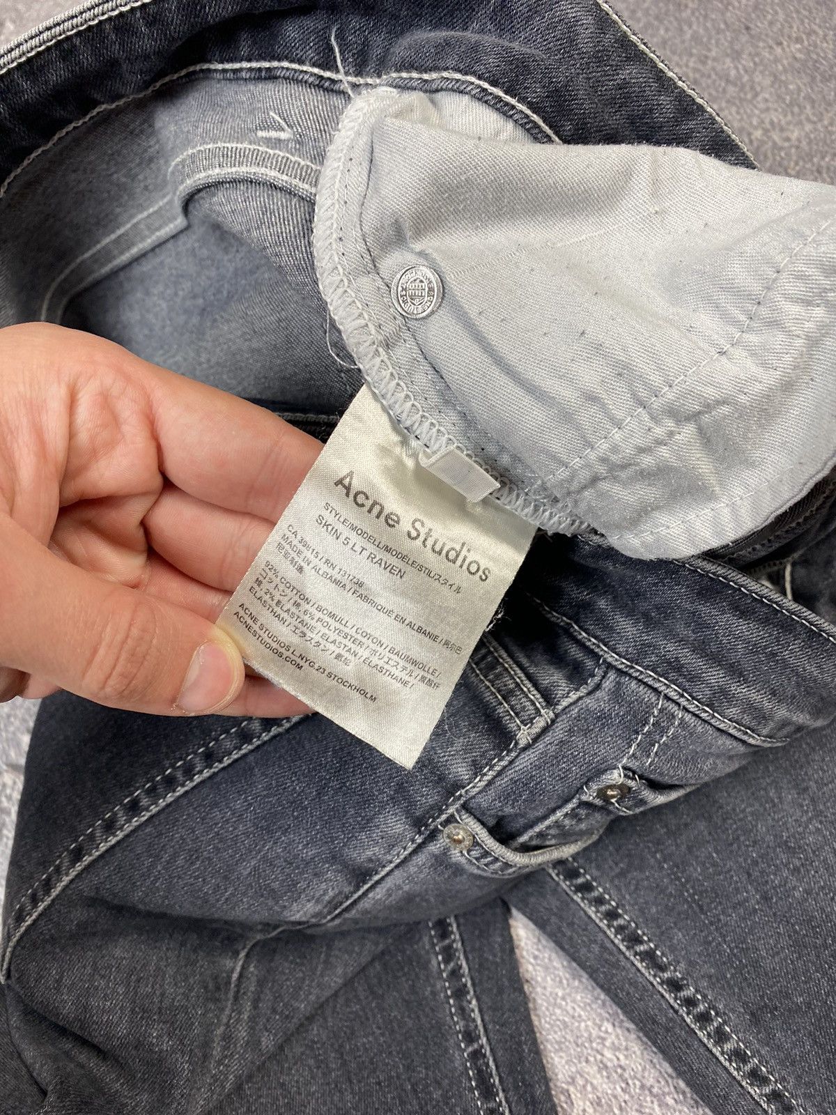 Acne Studios Acne Studios Grey Ladies Jeans Size 30x32 Size 30" / US 8 / IT 44 - 6 Thumbnail