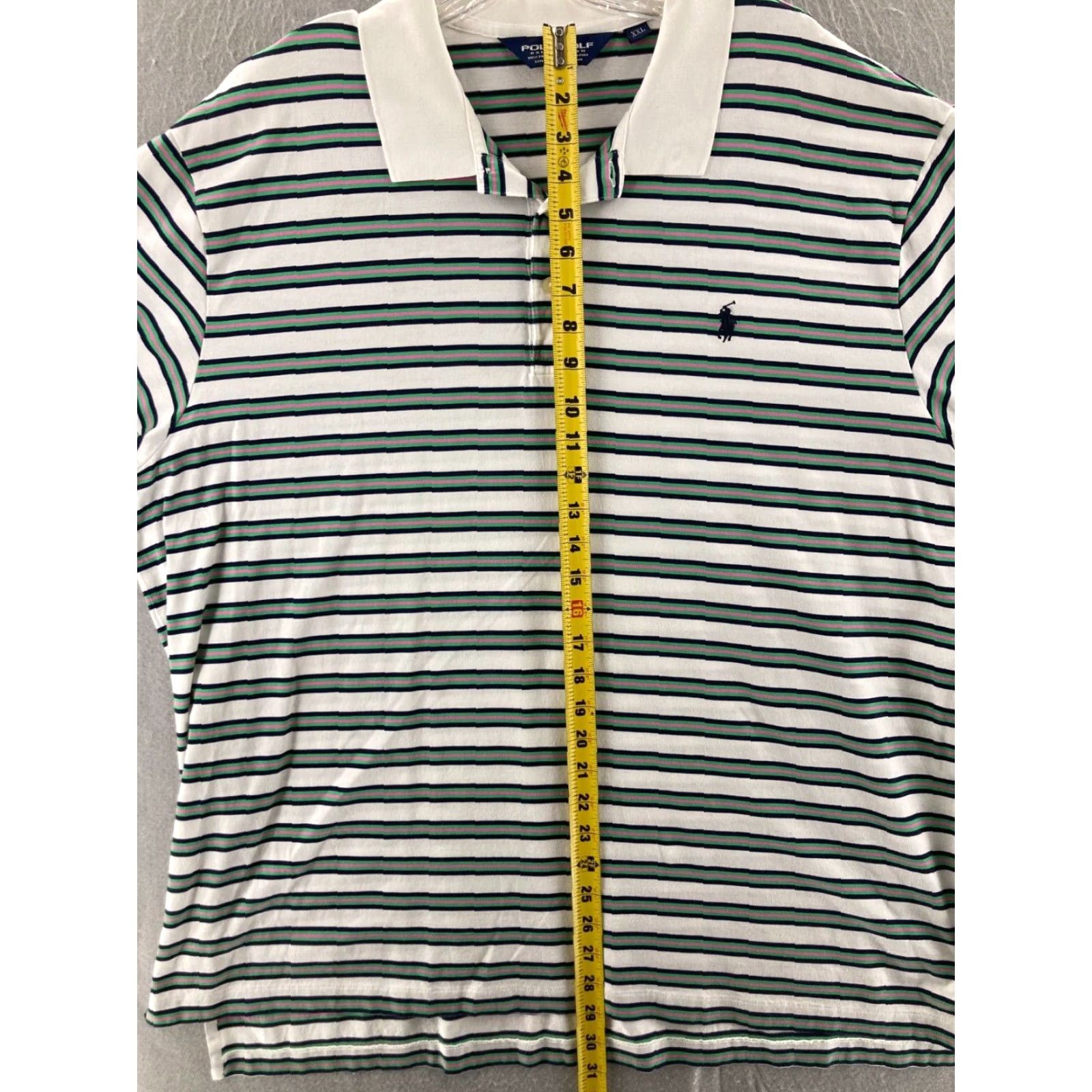 Ralph Lauren Polo Golf Ralph Lauren Polo Shirt Striped Purple 2XL XXL Short Sleeve Mens Golf Gear Size US XXL / EU 58 / 5 - 3 Thumbnail