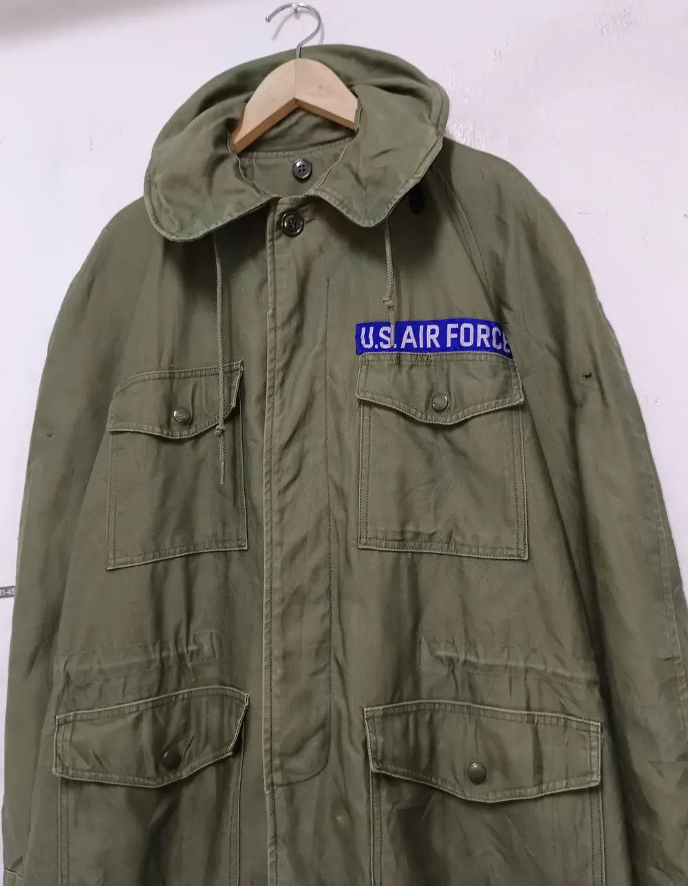 Vintage Vintage 60s Vietnam War US Air Force Hoodie Parka Jacket Size US L / EU 52-54 / 3 - 2 Thumbnail