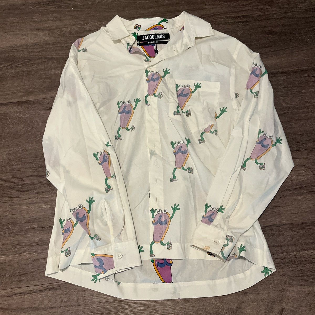 Jacquemus Jacquemus White reversible Flipflop button down L’ANNÉE 97 Size US L / EU 52-54 / 3 - 1 Thumbnail
