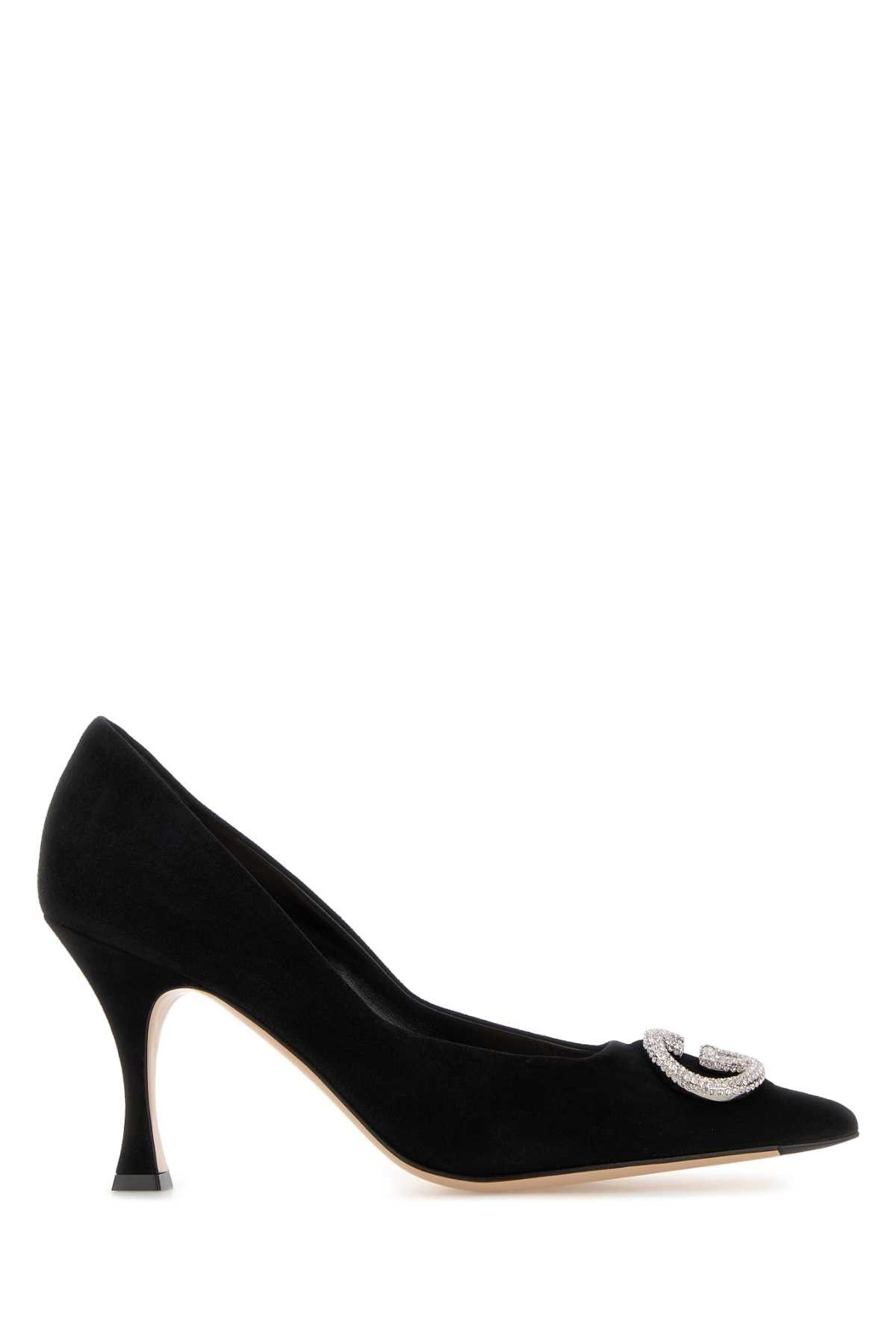 Black Suede Pumps