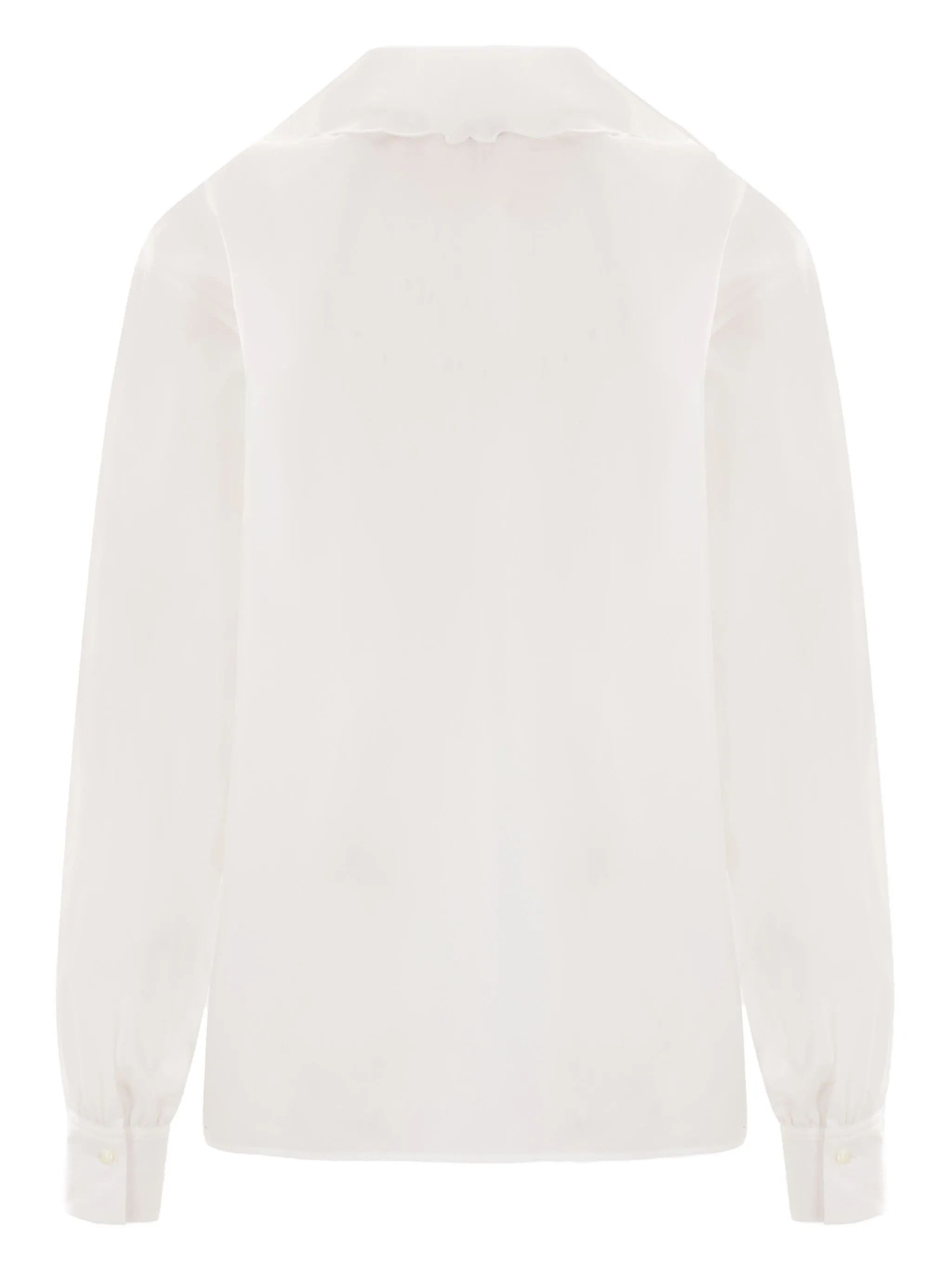 Chloe o1s22i1n0425 Embroidered Blouse in White Size S / US 4 / IT 40 - 2 Thumbnail