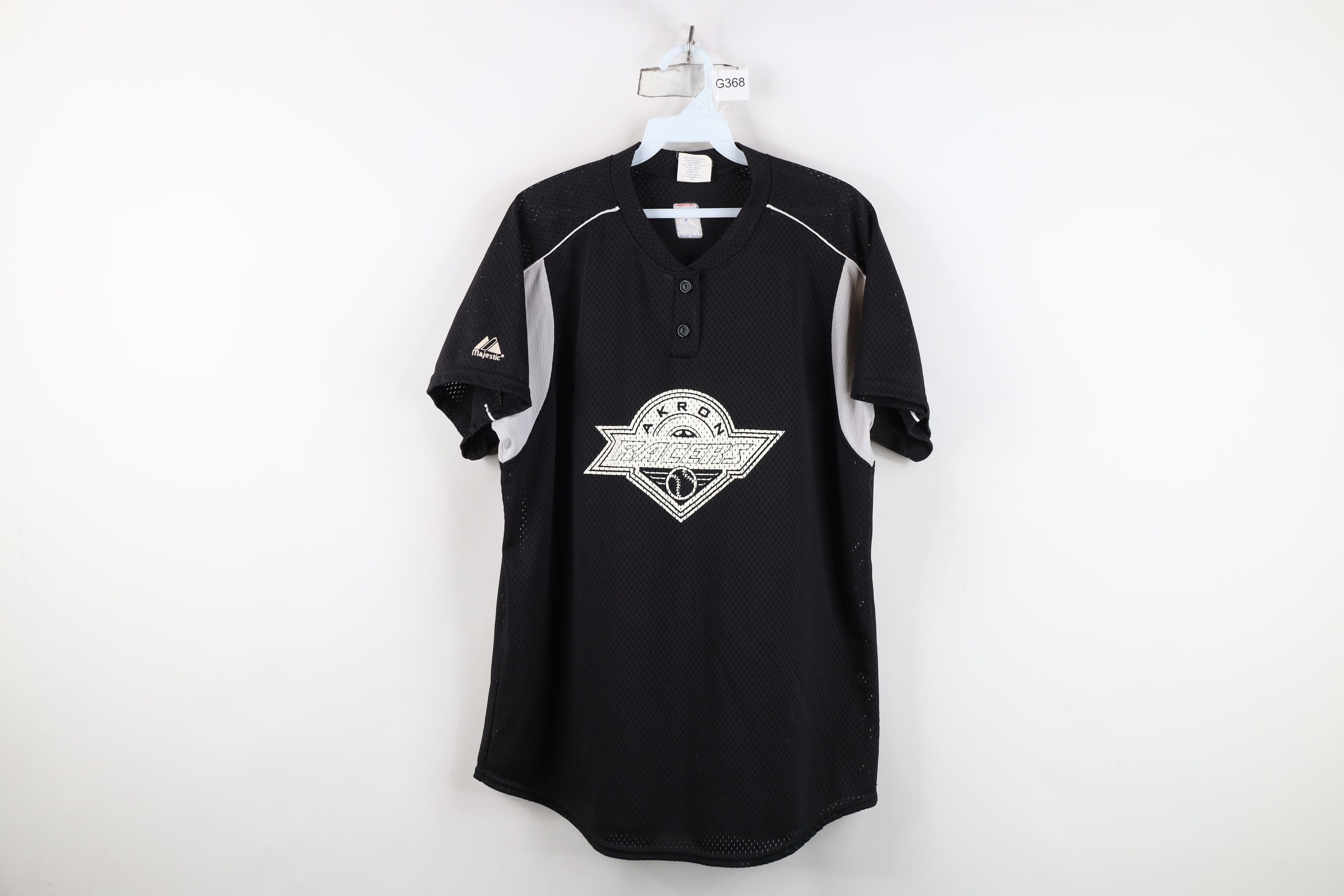 Majestic Vintage Majestic Akron Racers NPF Softball Jersey Black USA Size L / US 10 / IT 46 - 1 Thumbnail
