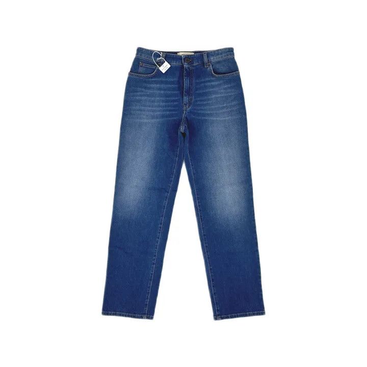 Max Mara WEEKEND MaxMara Blue Loose High-Waist Jeans 0079 Size 40" / US 18 - 1 Thumbnail