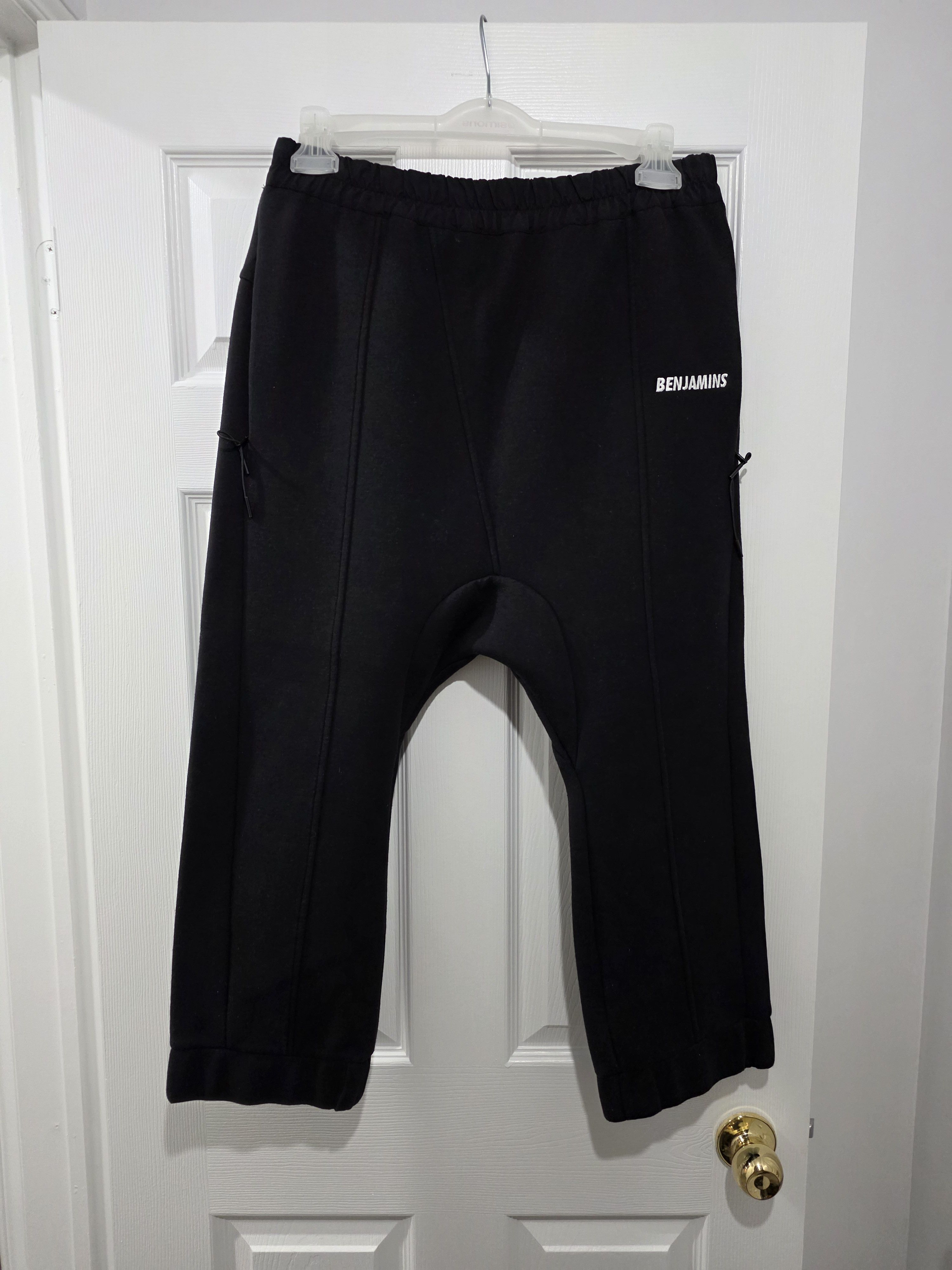 Les Benjamins Embroidered Logo Low Crotch Sweatpants Size US 34 / EU 50 - 1 Thumbnail