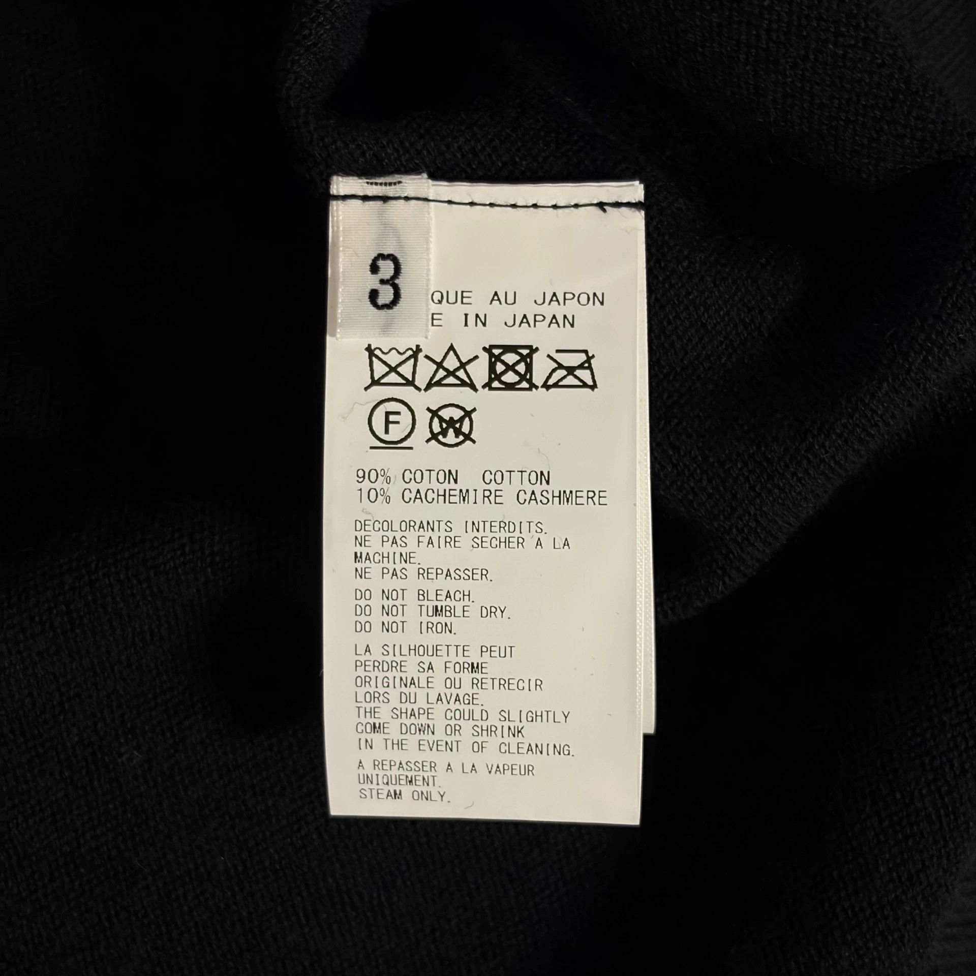 Yohji Yamamoto Yohji Yamamoto 24SS Sig LS Cashmere Blend Sweater Size US L / EU 52-54 / 3 - 8 Thumbnail