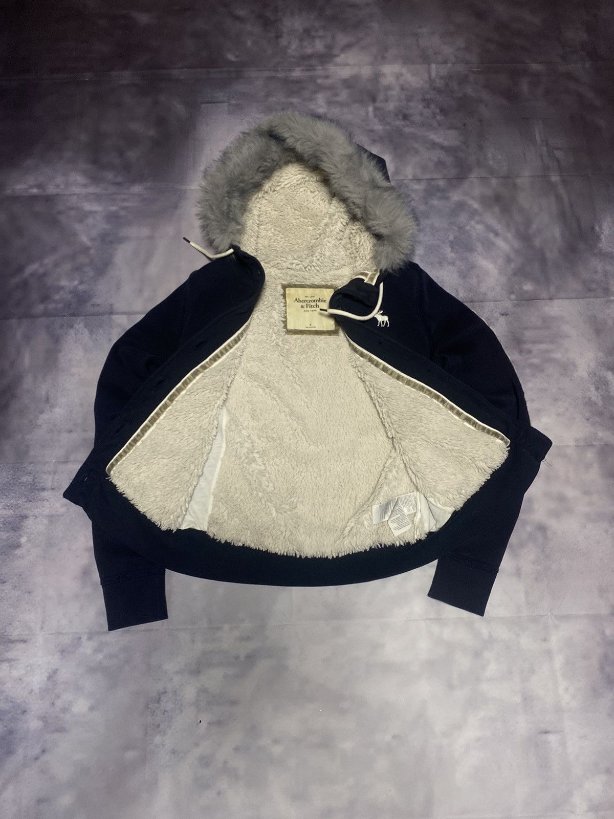 Abercrombie & Fitch × Vintage Abercrombie&Fitch IF SIX WAS NINE Style Fur Rabbit Jacket Size M / US 6-8 / IT 42-44 - 2 Thumbnail