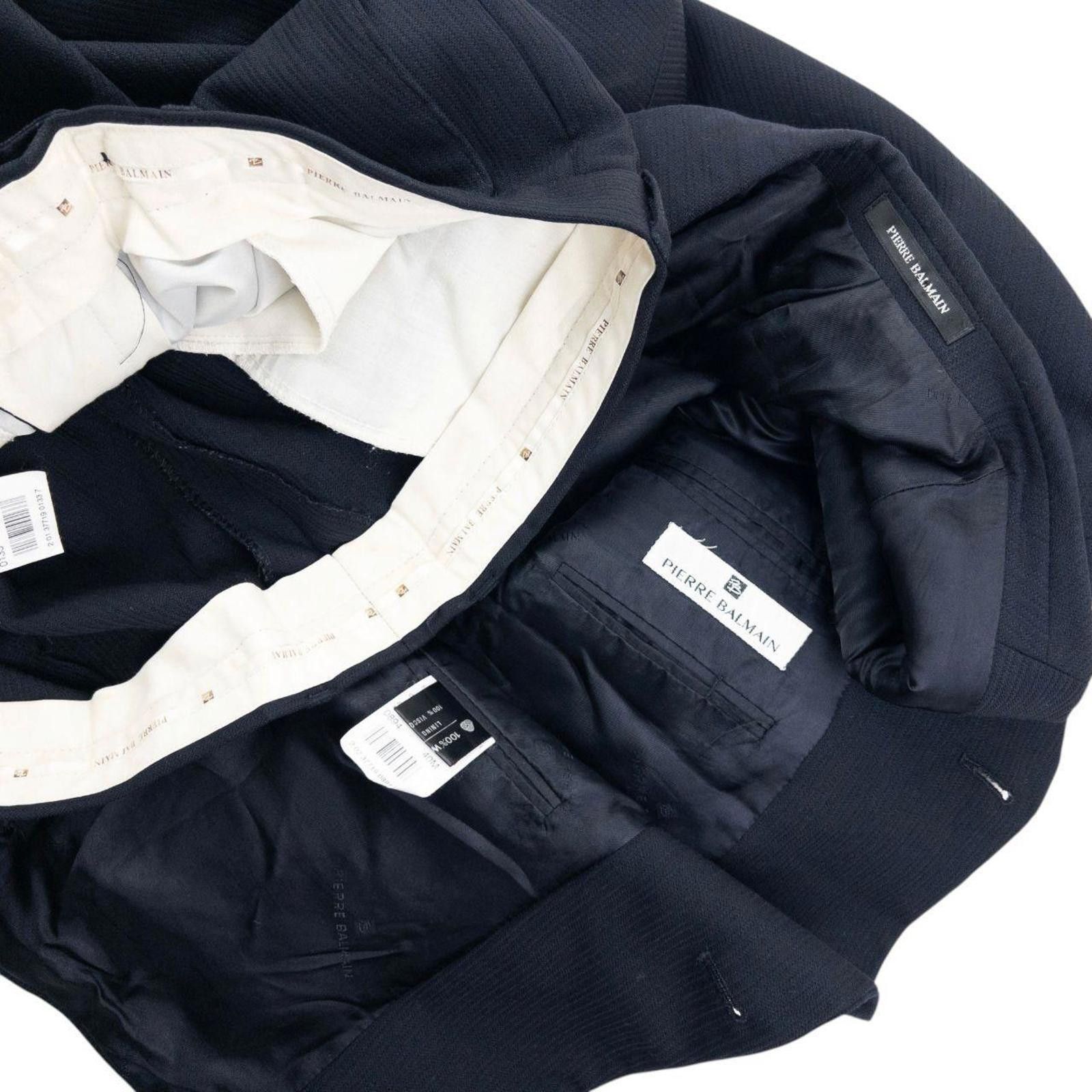 Pierre Balmain Vintage 90s Pierre Balmain Jacket & Trousers Suit Set Size L Size 40R - 8 Thumbnail