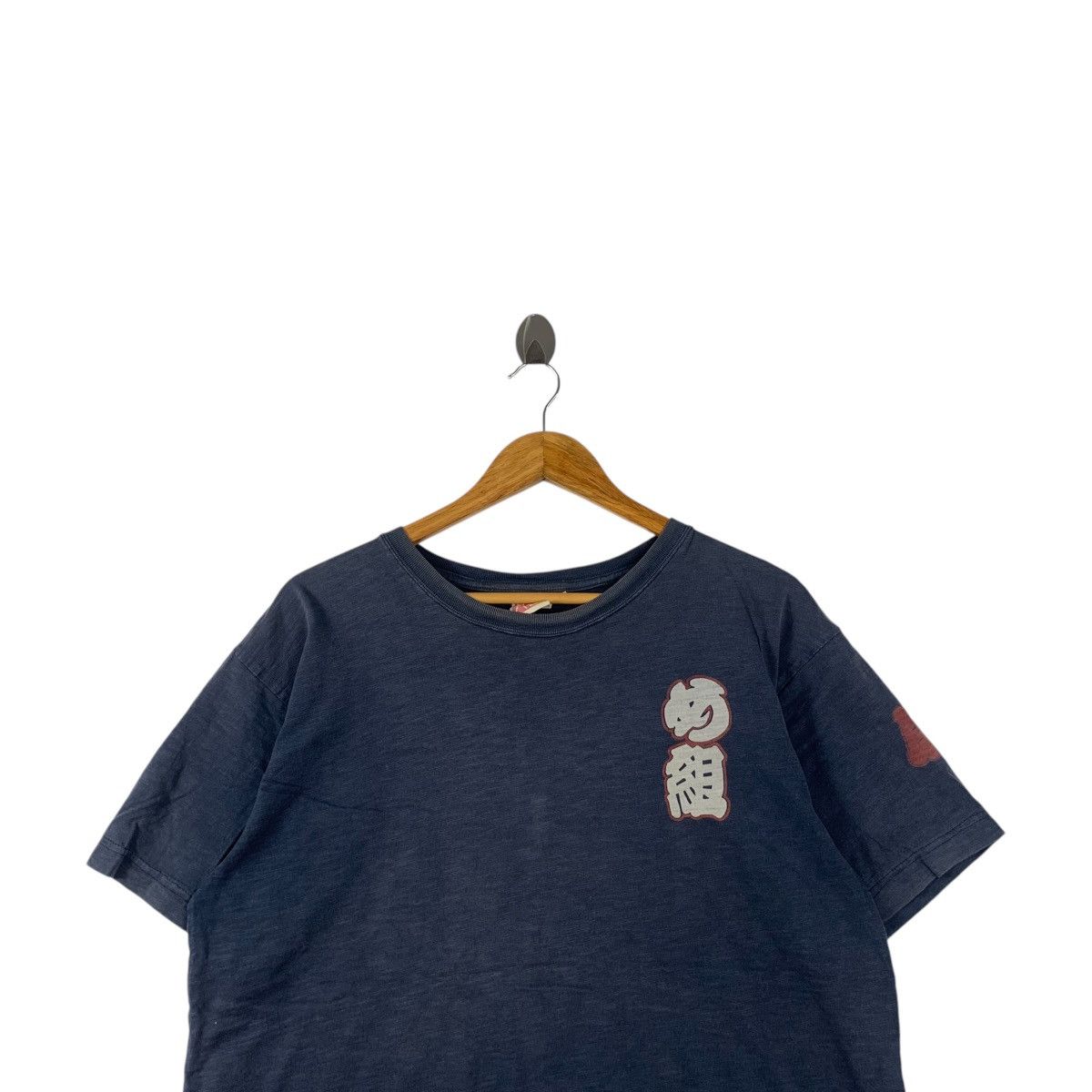Vintage Vintage JAPAN TRADITIONAL SUKAJAN Natural Indigo Tee Shirt Size L / US 10 / IT 46 - 2 Thumbnail