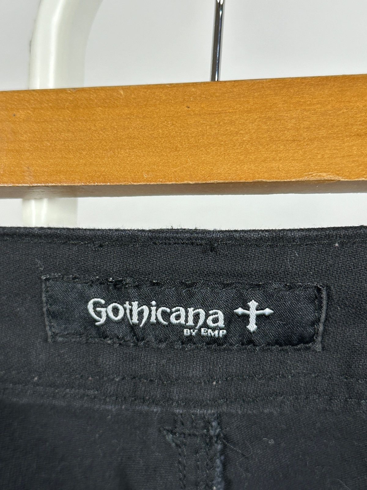 Japanese Brand Vintage Gothicana By EMP Punk Bondage Black Cargo Pants Size US 30 / EU 46 - 23 Thumbnail