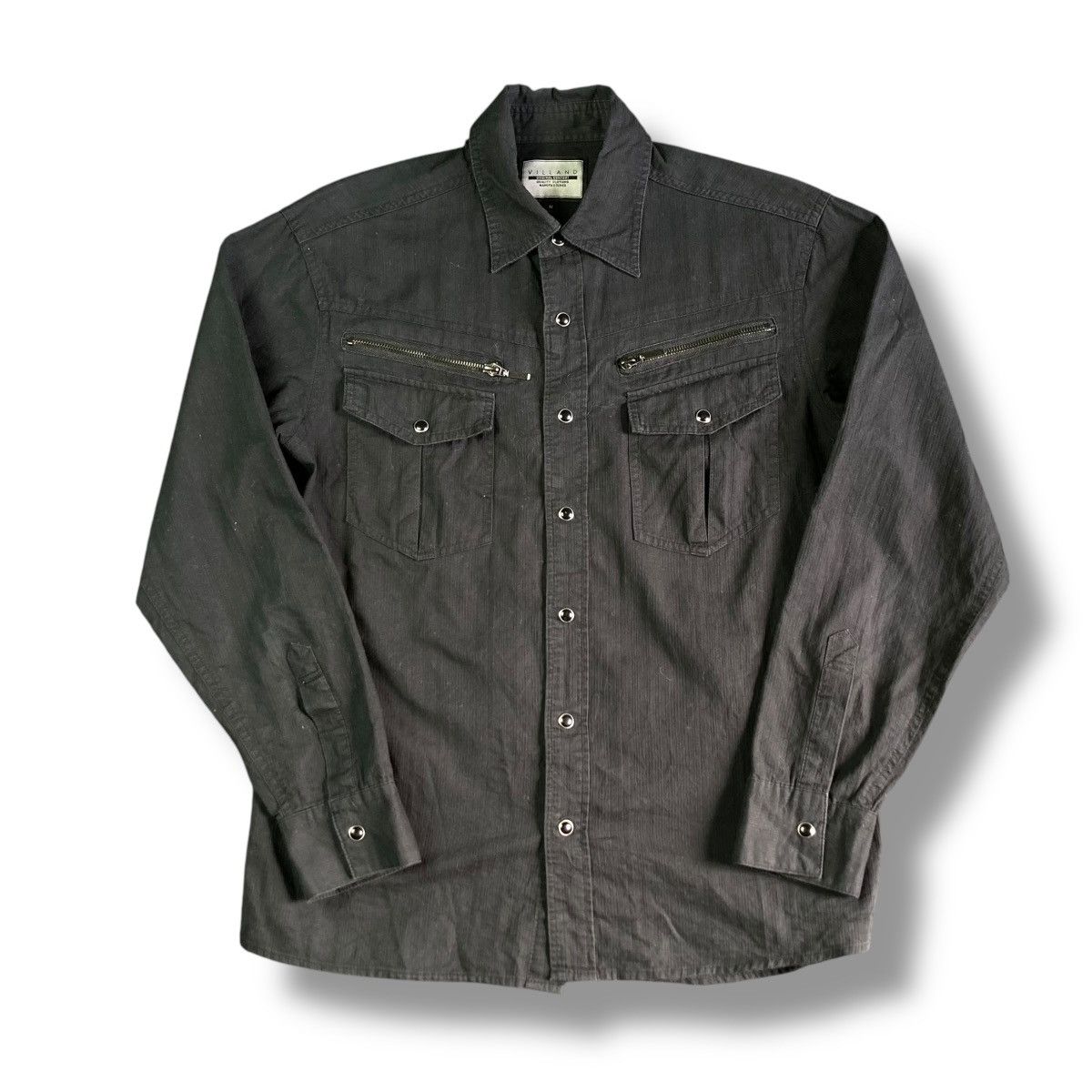If Six Was Nine 🇯🇵 VILLAND BUTTON UP PUNK GOTHIC AVANT GARDE WORKSHIRT Size US M / EU 48-50 / 2 - 1 Thumbnail