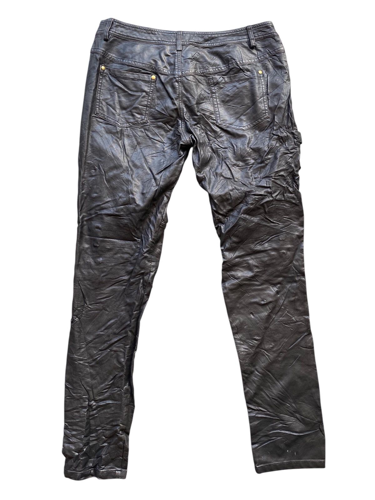 💥DEVIL FASHION BONDAGE PU LEATHER BIKER PANT