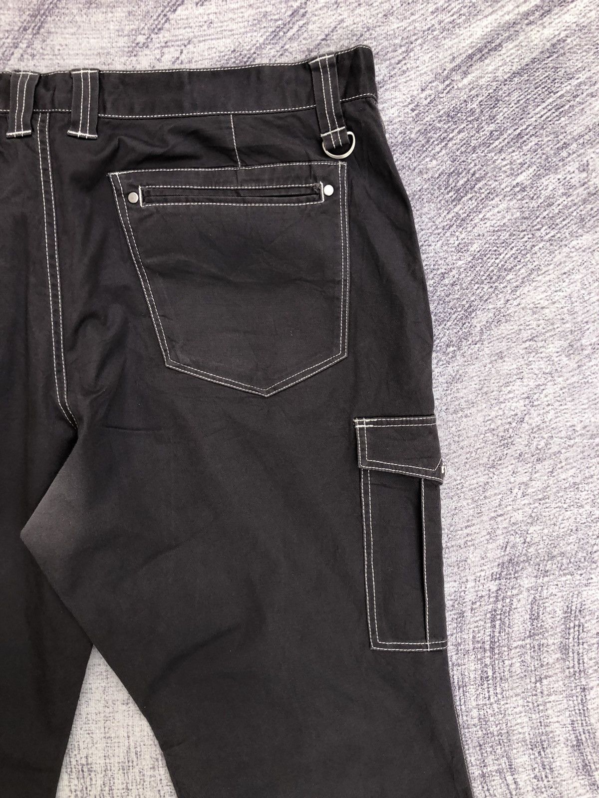 Vintage Black Carpenter Cargo Trousers With 5 Pocket Size US 37 - 11 Thumbnail