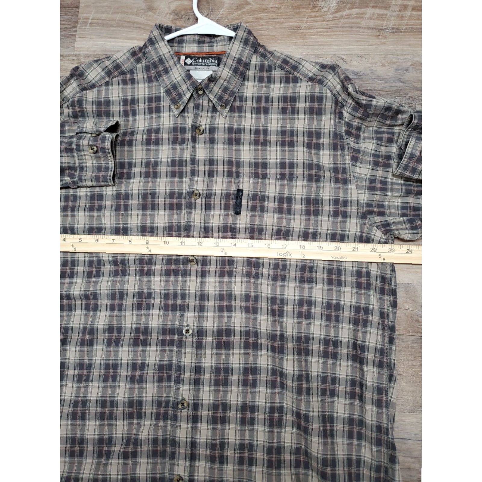 Vintage Columbia XCO Shirt Men’s Long Sleeve Plaid Button Down Size L Brown Front Pocket Size US L / EU 52-54 / 3 - 7 Thumbnail
