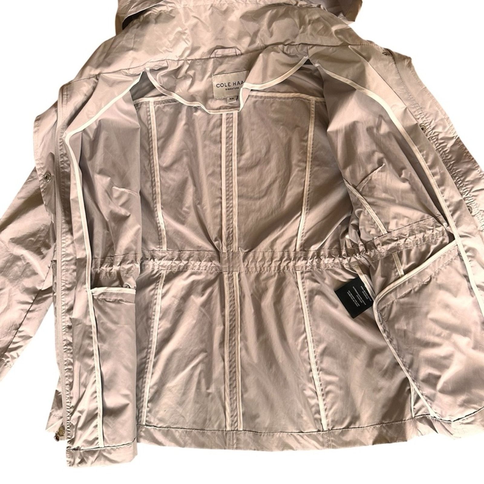 Cole Haan Cole Haan Packable Rain Jacket – Silver/Gray – Size M – EUC Size M / US 6-8 / IT 42-44 - 8 Thumbnail