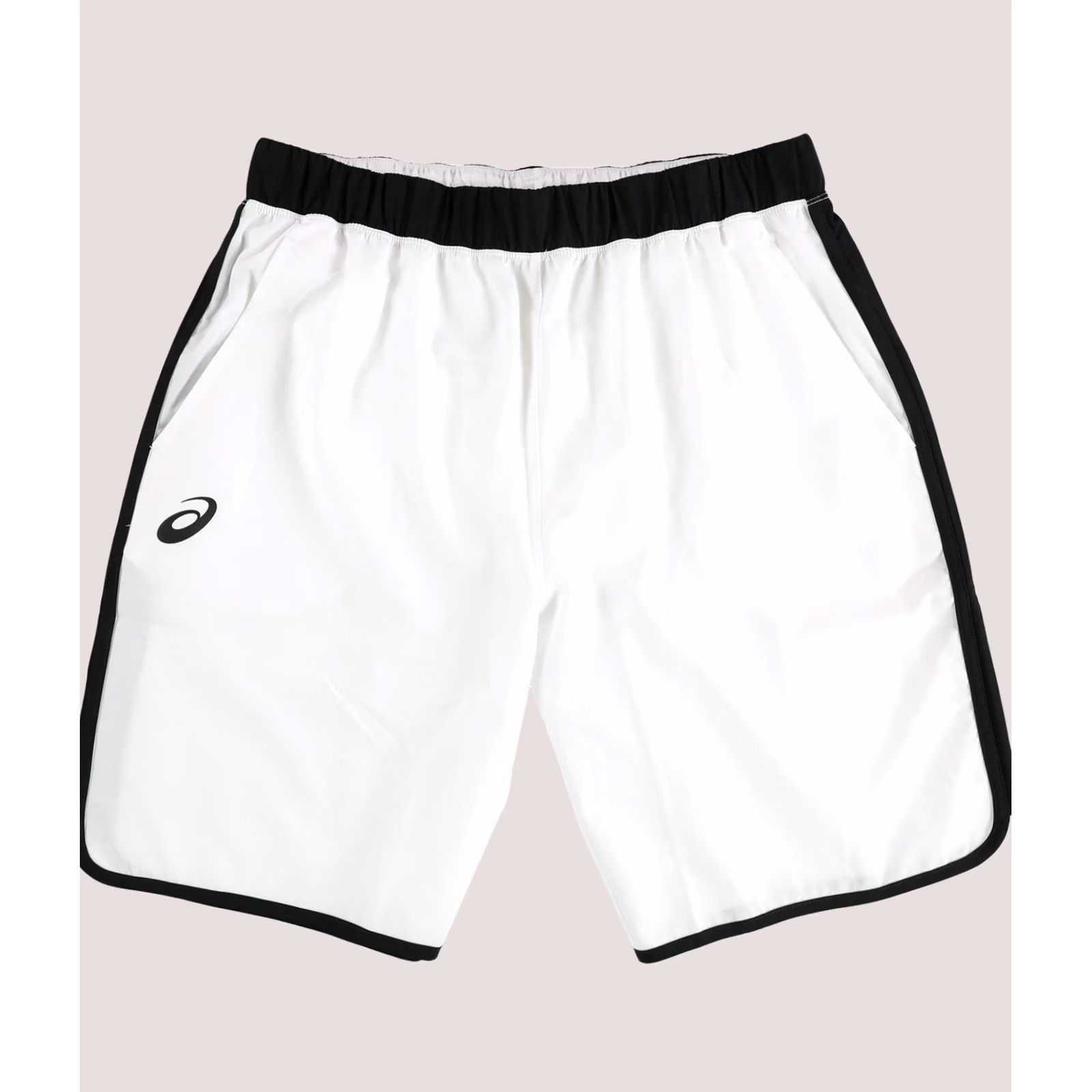 Asics ASICS Mens Resolution Athletic Workout Shorts, whiteblack, L Size US 33 - 1 Thumbnail