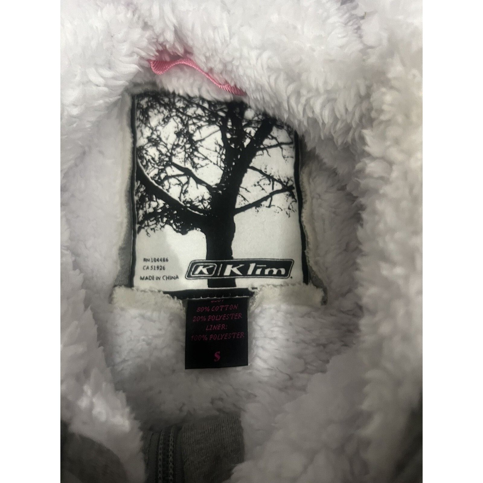 Other KLIM hoodie jacket womens SMALL sherpa lined full zip Size S / US 4 / IT 40 - 3 Thumbnail