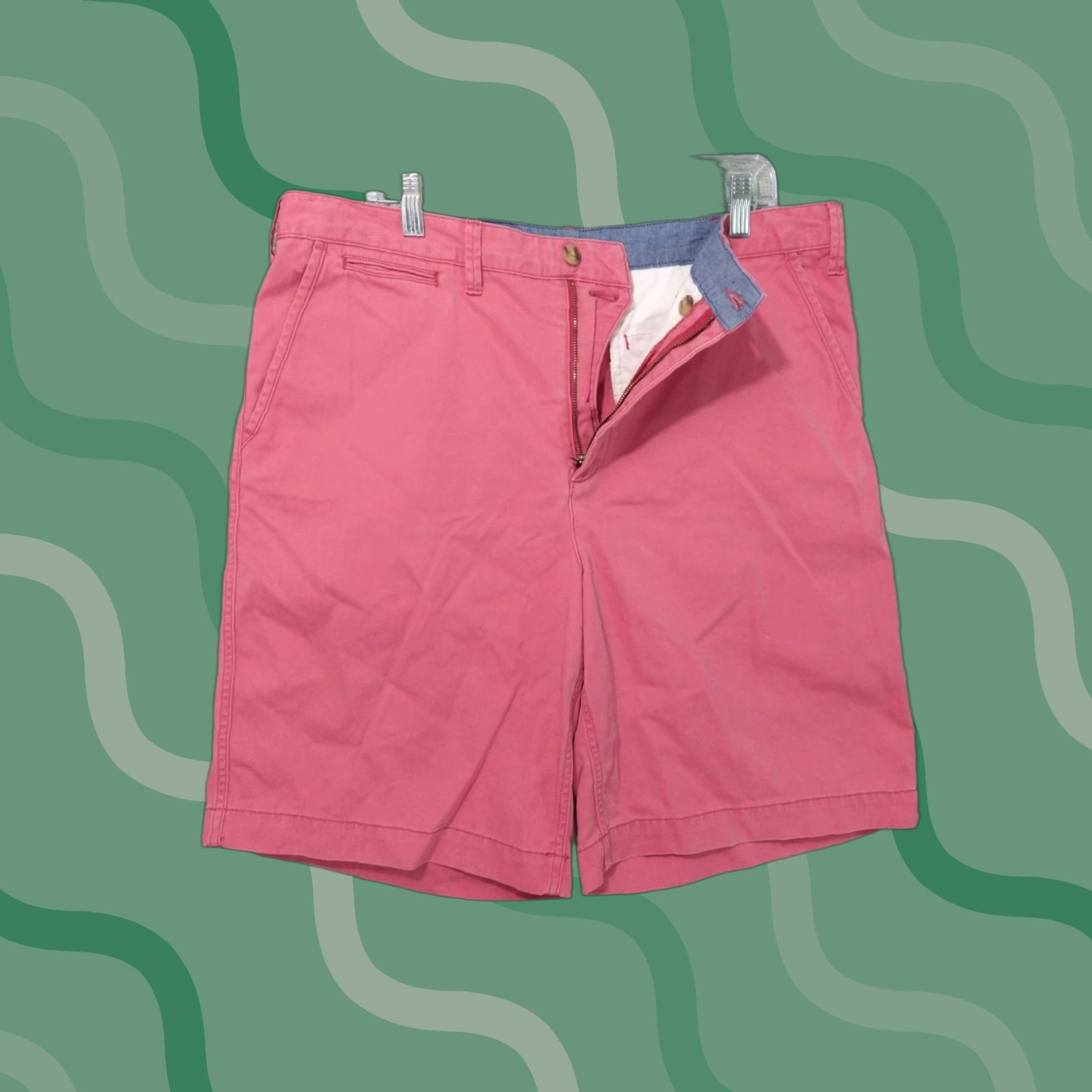 Polo Ralph Lauren Polo Ralph Lauren Shorts Men 36 Pink Relaxed Fit Flat Front Cotton Chino Preppy Size US M / EU 48-50 / 2 - 1 Thumbnail