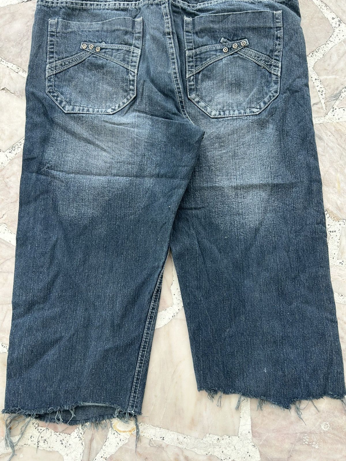 Japanese Brand Fiend Jorts Japan Assymetrical Denim Size US 37 - 8 Thumbnail