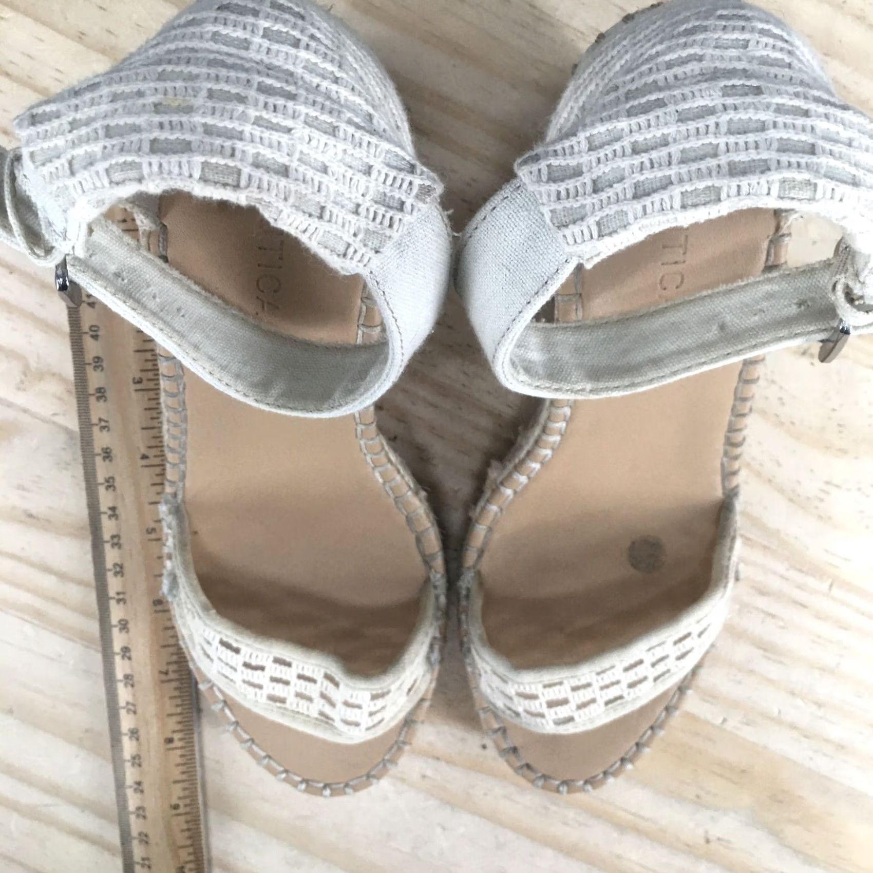 Nautica Nautica Sandals Womens 8.5 San Blas Espadrilles Cream Wedge Buckle Casual Size US 9 / IT 39 - 5 Thumbnail