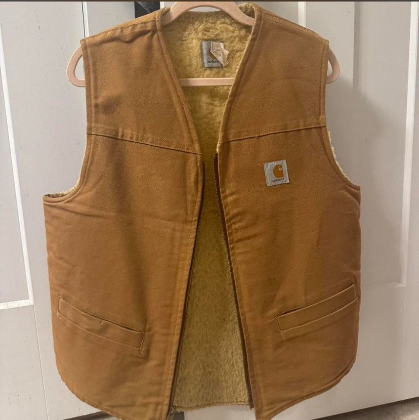 Carhartt Carhartt brown sherpa lined vest Size US XL / EU 56 / 4 - 5 Thumbnail